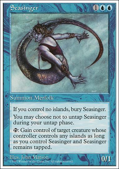 Magic the Gathering: 5th Edition (Base Set) card 121 Seasinger