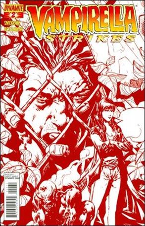 Vampirella Strikes (2013) issue 2-D Johnny Desjardins 1:10 Blood Red Cover