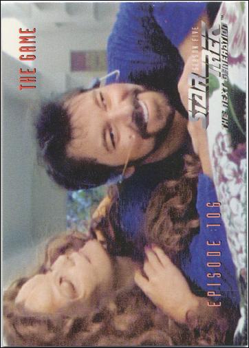 Star Trek: The Next Generation - The Episode Collection Season Five (Base Set) card 445 The Game, Episode 106A