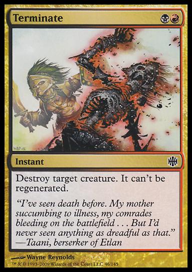 Magic The Gathering: Alara Reborn (Base Set) card 46 Terminate