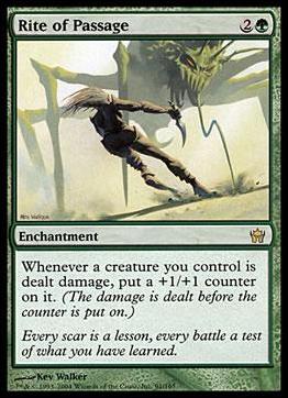Magic the Gathering: Fifth Dawn (Base Set) card 91 Rite of Passage
