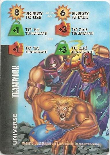Marvel OverPower (Base Set) card nn270 Teamwork Energy Level 8