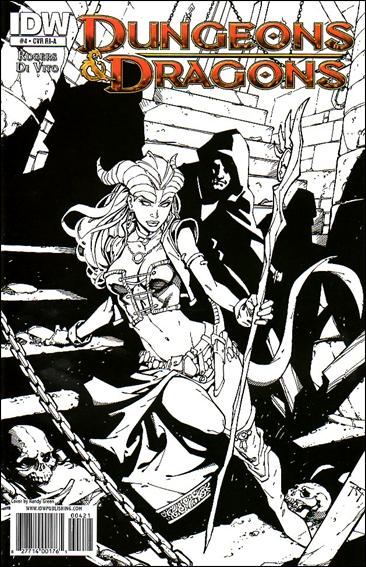 Dungeons & Dragons (2010) issue 4-C Randy Green 1:10 Black and White Cover