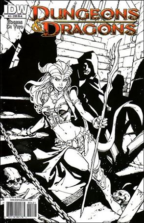 Dungeons & Dragons (2010) issue 4-C Randy Green 1:10 Black and White Cover