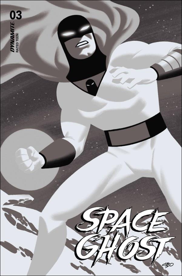 Space Ghost (2024) issue 3-O Michael Cho 1:20 B&W Cardstock Cover