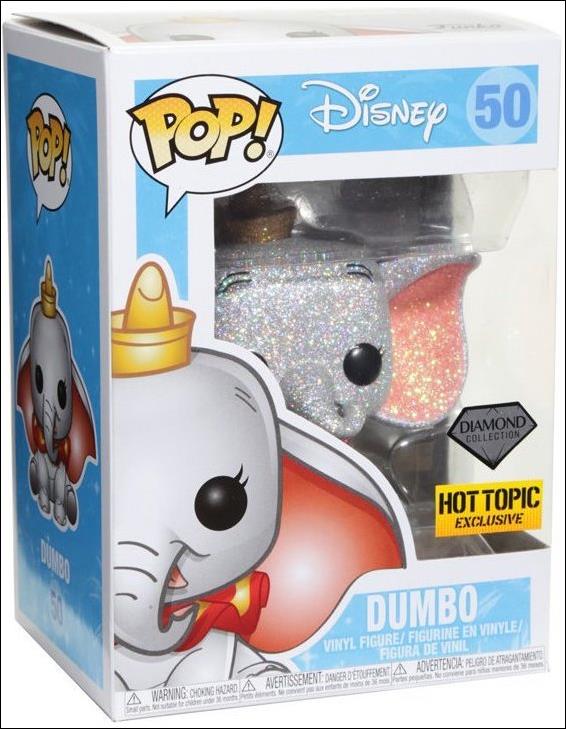 POP! Disney figure 50-E Dumbo (Diamond Collection) Hot Topic