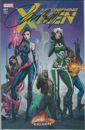 Astonishing X-Men (2017) issue 1-N jscottcampbell.com Curent Costumes Signed Cover