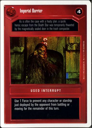 Star Wars: Premiere Unlimited (Base Set) card 111 Imperial Barrier