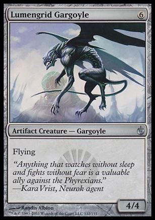 Magic the Gathering: Mirrodin Besieged (Base Set) card 112 Lumengrid Gargoyle