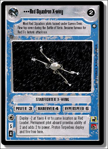 Star Wars: Official Tournament Sealed Deck (Base Set) card 17 Red Squadron X-wing
