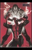 Marvel Heroes and Villains (Silver Foil Parallel Base Set) card 74 Spider-Man vs Electro