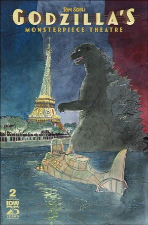 Godzilla's Monsterpiece Theatre issue 2-C Patrick Horvath 1:10 Cover