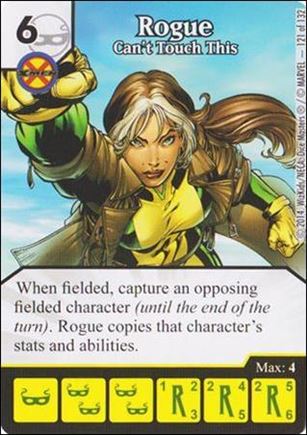 Marvel Dice Masters Avengers vs. X-Men  card 121 Rogue: Can't Touch This