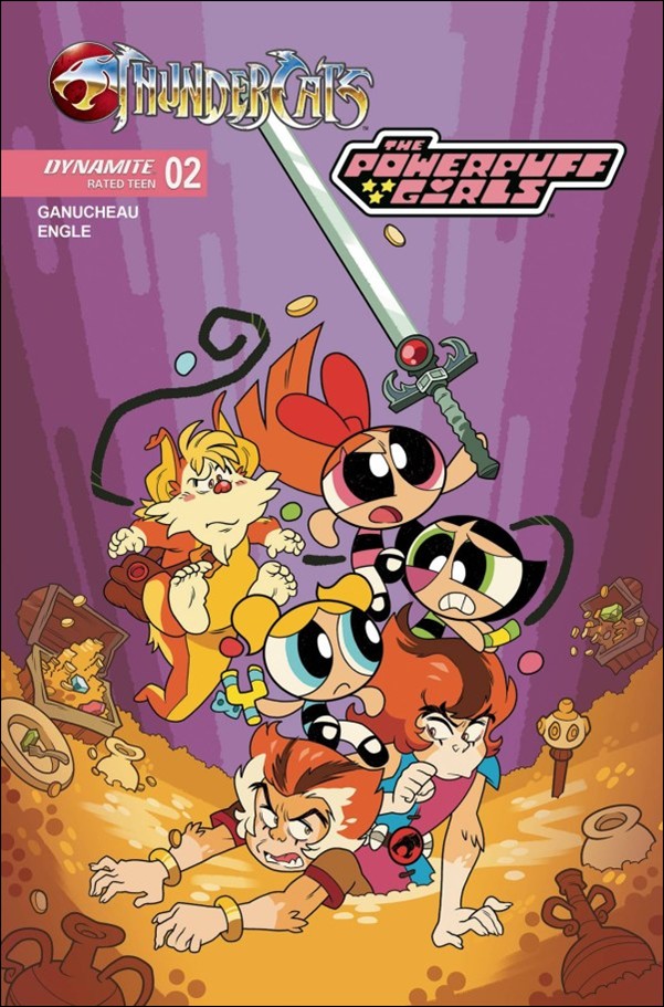 ThunderCats / The Powerpuff Girls issue 2-B Coleman Engle Cardstock Cover