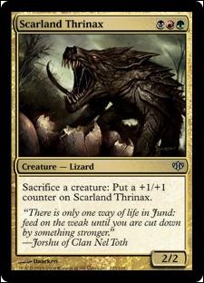 Magic the Gathering: Conflux (Base Set) card 123 Scarland Thrinax