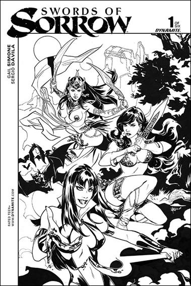 Swords of Sorrow issue 1-J Emanuela Lupacchino 1:40 Black & White Cover