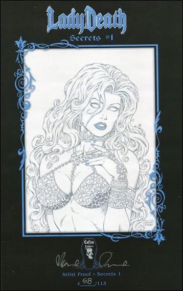 Lady Death: Secrets issue 1-B Artist Proof Edition 1/113