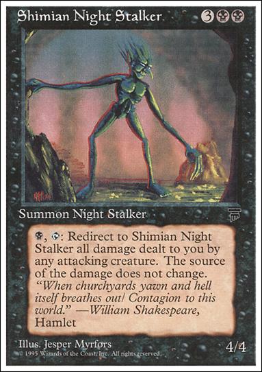 Magic the Gathering: Chronicles (Base Set) card 37 Shimian Night Stalker
