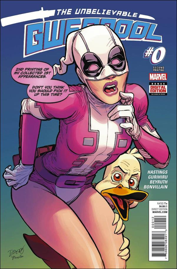 Unbelievable Gwenpool issue 0-C Danilo Beyruth Cover (2nd Printing)