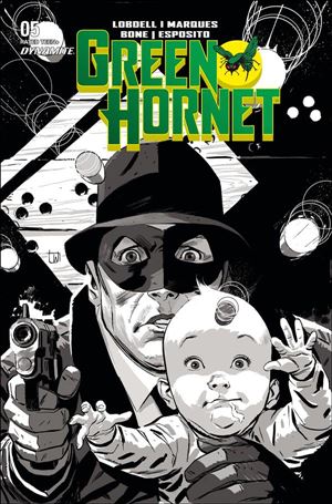 Green Hornet (2020) issue 5-F Lee Weeks 1:20 Black & White Cover