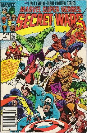 Marvel Super Heroes Secret Wars issue 1-C Canadian Price Cover