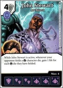 DC Comics Dice Masters War of Light card 13 John Stewart: Architect 