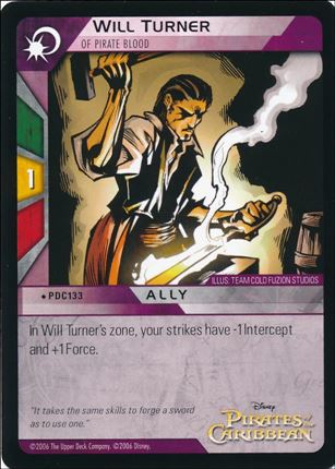 Pirates of the Caribbean - Dead Man's Chest (Base Set) card PDC133 Will Turner - Of Pirate Blood