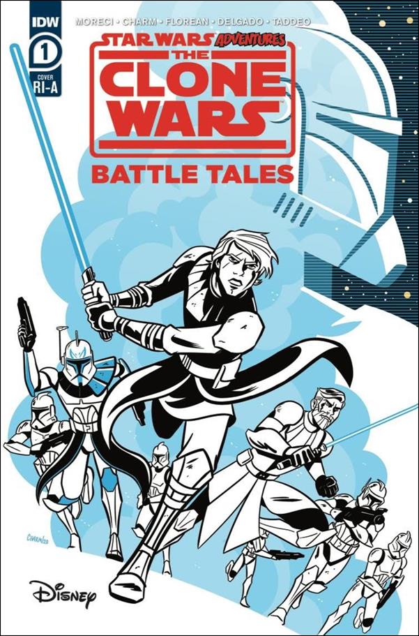 Star Wars Adventures: The Clone Wars - Battle Tales issue 1-B Derek Charm 1:10 Spot Color Cover