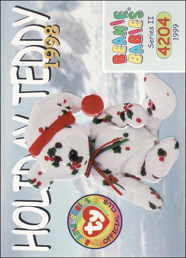 Beanie Babies Series 2 (Base Set) card 151 Holiday Teddy 1998