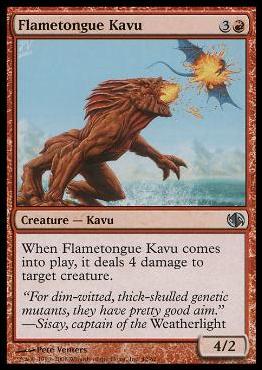 Magic the Gathering: Duel Decks: Jace vs. Chandra (Base Set) card 42 Flametongue Kavu