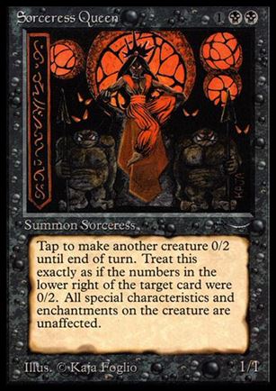 Magic the Gathering: Arabian Nights (Base Set) card 32 Sorceress Queen