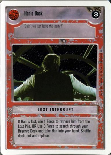 Star Wars: Premiere Unlimited (Base Set) card 241 Han's Back