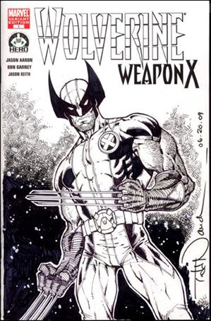 Wolverine: Weapon X 100 (Hero Initiative) Cover Project  issue 9-B Todd Nauck Cover #2