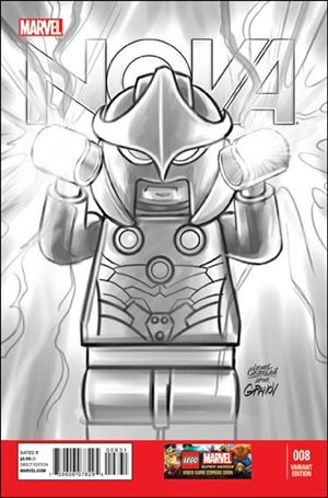 Nova (2013) issue 8-C Leonel Castellani 1:100 LEGO Sketch Cover