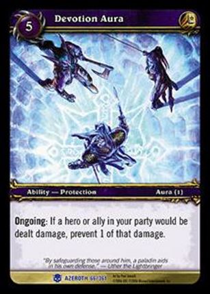 World of Warcraft: Heroes of Azeroth (Base Set) card 66 Devotion Aura
