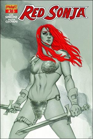 Red Sonja (2013) issue 16-D Jenny Frison 1:15 Black and White Cover