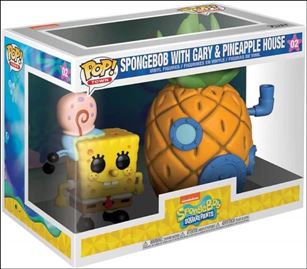 POP! Town figure 2 Spongebob with Gary & Pineapple House
