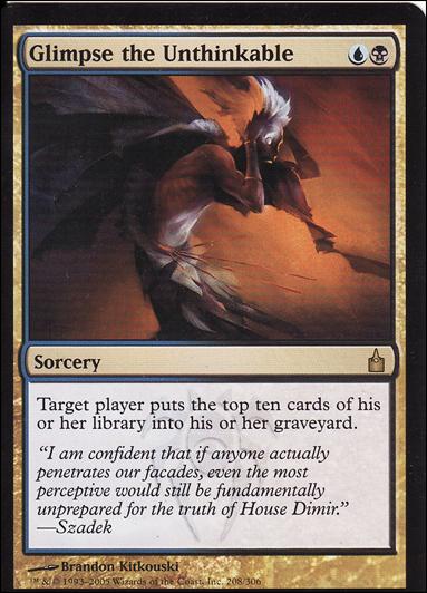 Magic the Gathering: Ravnica (Base Set)  card 208 Glimpse the Unthinkable
