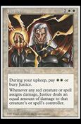 Magic the Gathering: 5th Edition (Base Set) card 41 Justice