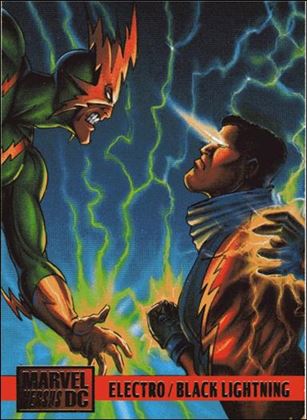 DC Versus Marvel / Marvel Versus DC (Base Set) card 71 Electro/Black Lightning
