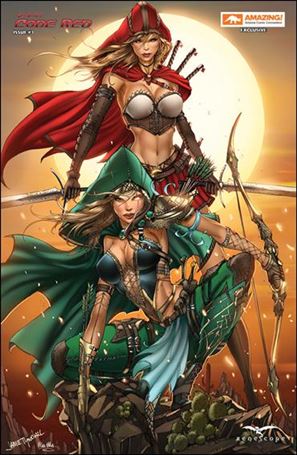 Grimm Fairy Tales Presents Code Red issue 3-E Jamie Tyndall Amazing Arizona ComicCon Cover 1/500