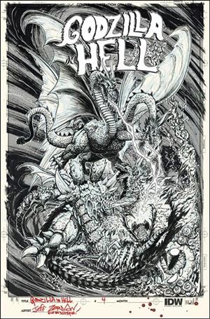 Godzilla in Hell issue 4-C Jeff Zornow 1:10 Artist's Edition Cover