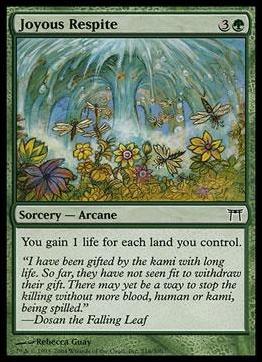 Magic the Gathering: Champions of Kamigawa (Base Set) card 216 Joyous Respite