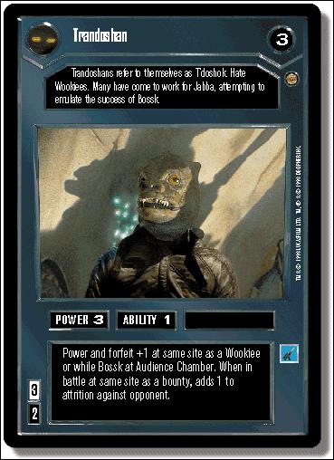 Star Wars: Jabba's Palace Limited (Base Set) card 34 Trandoshan