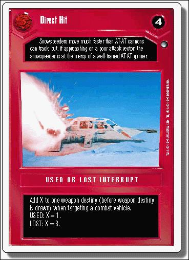 Star Wars: Hoth Revised (Base Set) card 57 Direct Hit!