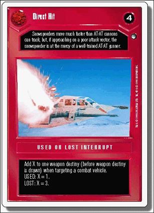 Star Wars: Hoth Revised (Base Set) card 57 Direct Hit!