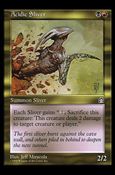 Magic the Gathering: Stronghold (Base Set) card 138 Acidic Sliver