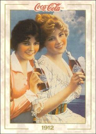 Coca-Cola Collection Series 1 (Base Set) card 18 Paper Sign (1912)