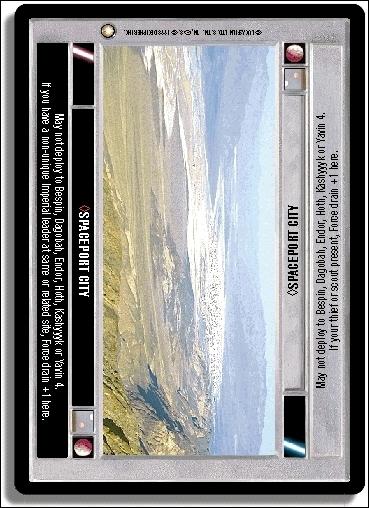 Star Wars: Special Edition Limited (Base Set) card 121 Spaceport City