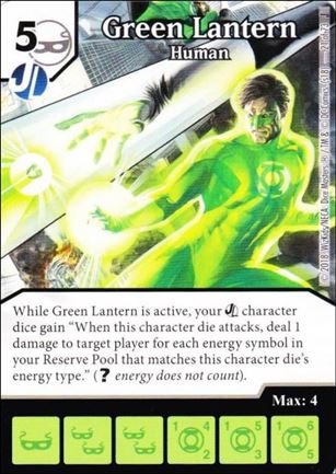 DC Comics Dice Masters Justice card 21 Green Lantern: Human